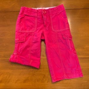 Faded Glory girls size 8 convertible cargo shorts